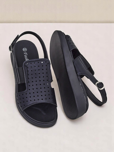 Royalfashion Sandalias de mujer con suela gruesa BreezyStep