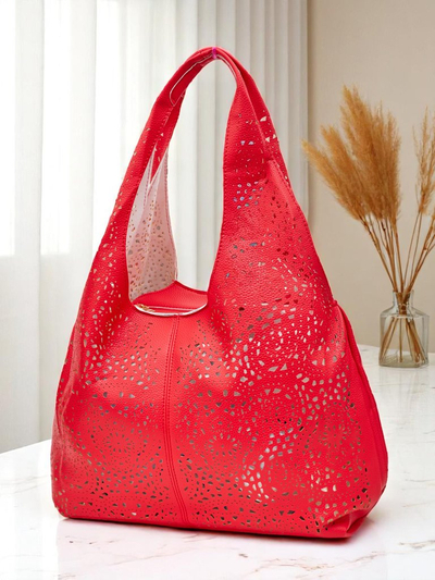 Royalfashion Velika ženska torba shopper Lira Čipka