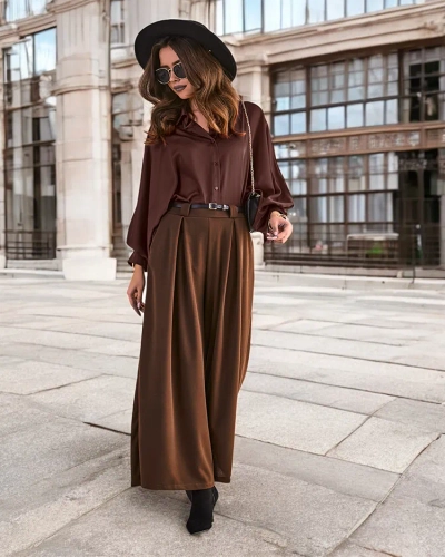 Royalfashion Ženske široke hlače