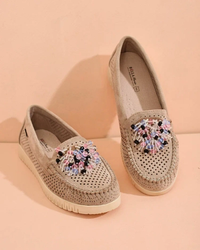 Royalfashion Women's beaded openwork mokasini Namis