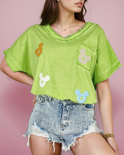 Royalfashion Ženska majica z našitki