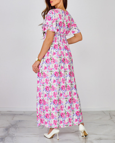 Royalfashion Ženska cvetlična midi obleka