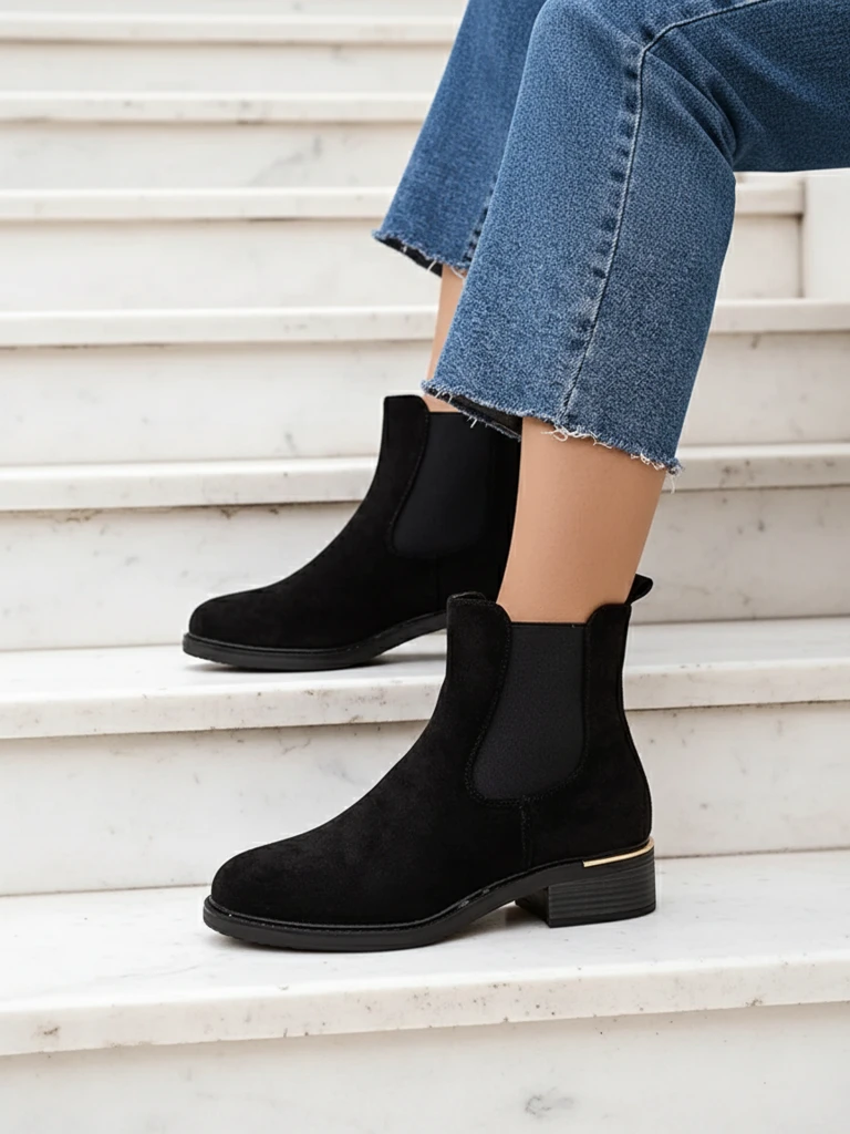 Royalfashion Ženske čizme bez pertli Rizones