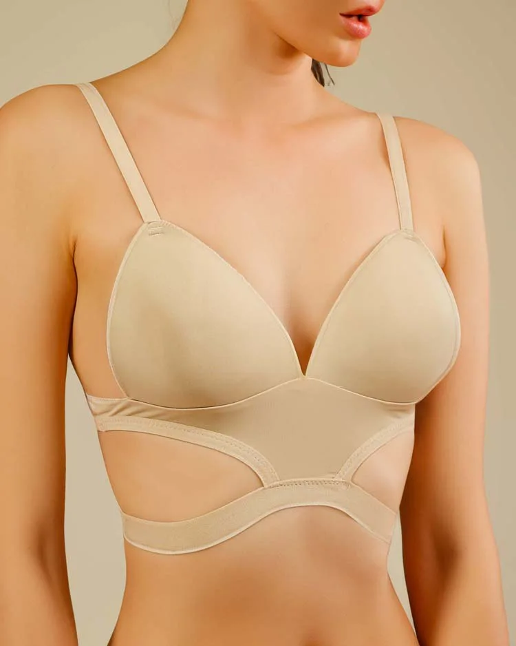 Royalfashion Ženski modrček z okrasnimi naramnicami