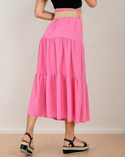 Royalfashion Žensko midi krilo s pasom