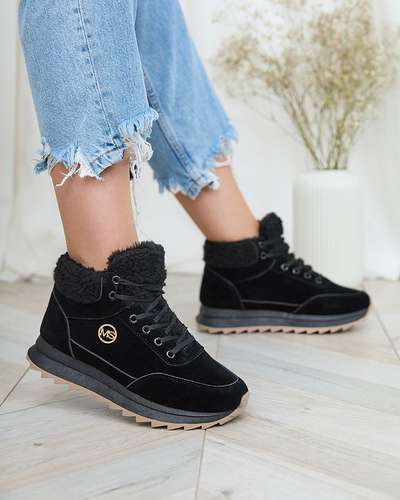 Royalfashion Ženski izolirani športni čevlji v črni barvi Cerrto