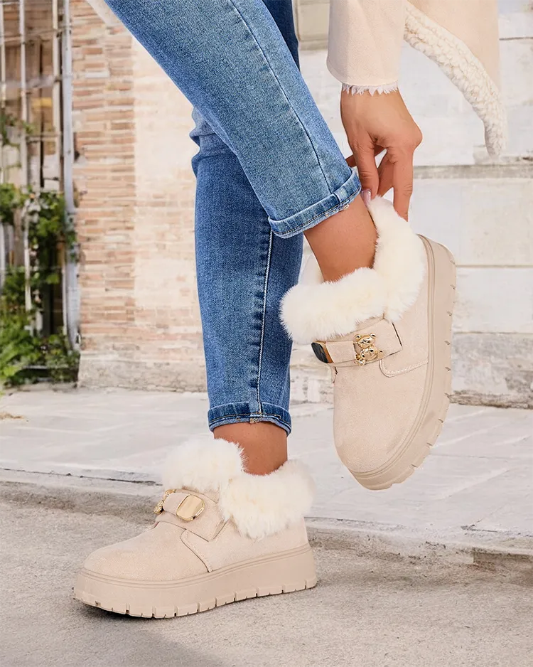 Royalfashion Ženski kratki škornji a'la snežni škornji Dobis