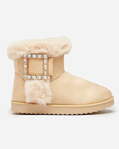 Royalfashion Ženski škornji a'la snežni škornji z ornamentom Galaes