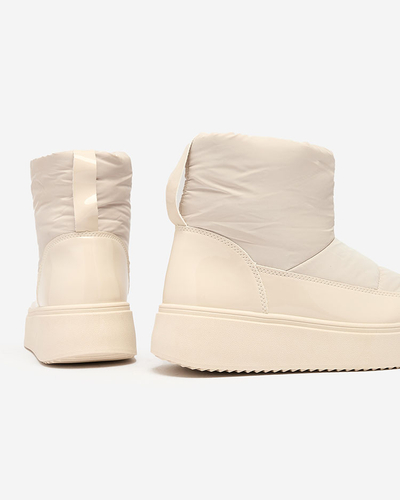 Royalfashion Beige Maderta ženski snežni škornji