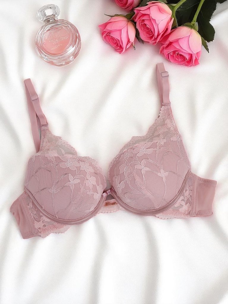 Royalfashion Ženski push-up nedrček z čipko Luna Push-Up