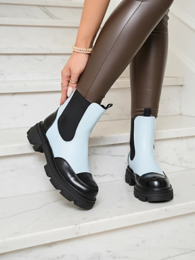 Royalfashion Modri ženski škornji Userrus