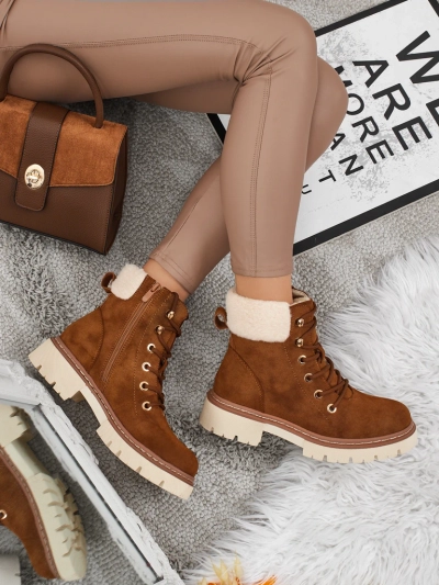 Ženski gležnarji s krznom Tessara