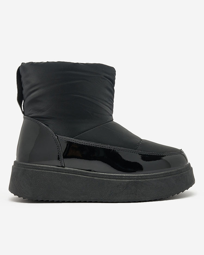 Royalfashion Black Maderta slip-on ženski snežni škornji