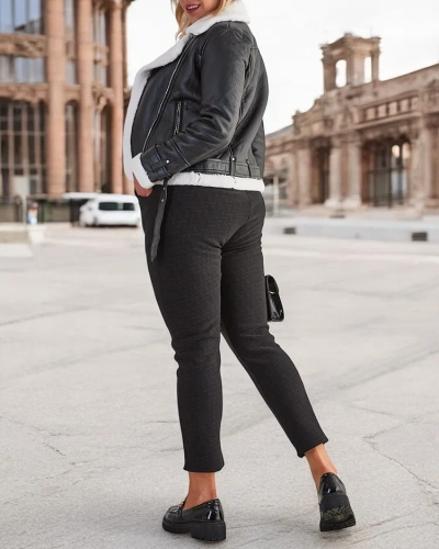 Royalfashion Segrete ženske hlače tegging PLUS SIZE