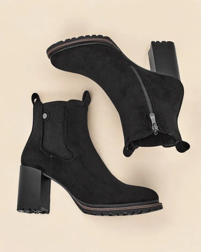 Damske eco-zamšnove kotnike Royalfashion na stolp Idilla