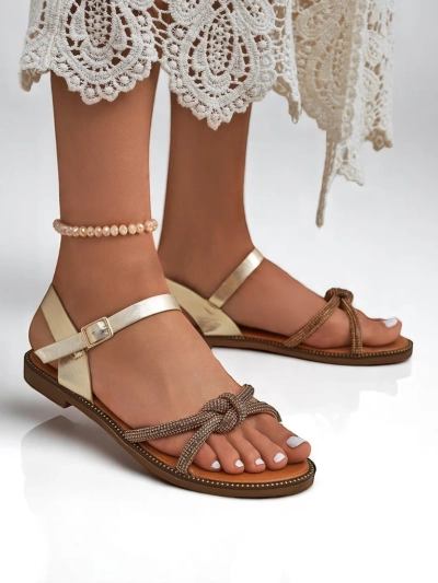 Royalfashion Sandale femrash me zirkone dekorative Bella Shine