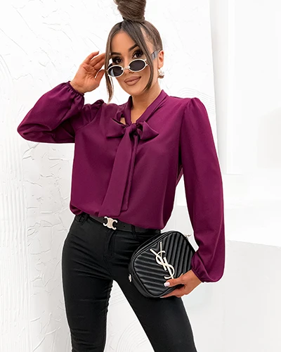 Royalfashion Ženska bluza s mašno