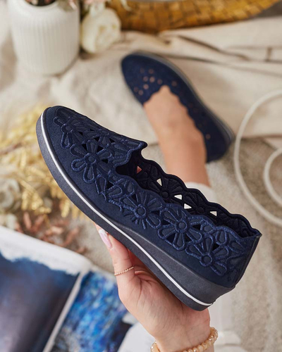 Royalfashion Ženski polpravi čevlji z nizko peto Dellio