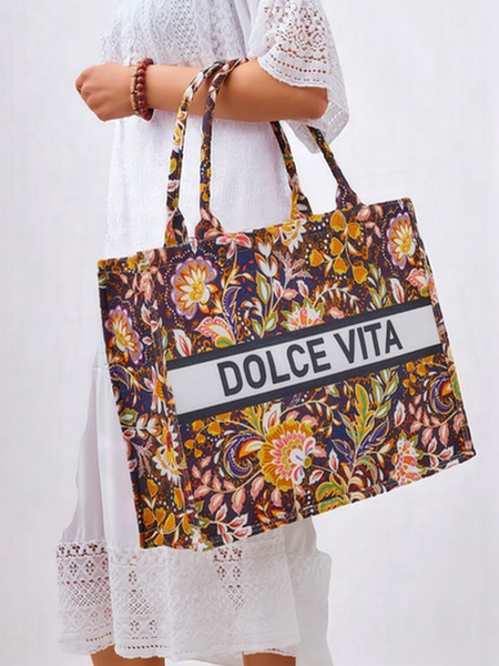 Royalfashion Platnena torba Dolce Vita Mood