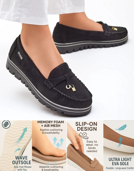 Royalfashion Ženske mokasinke Elissas s vezalkami