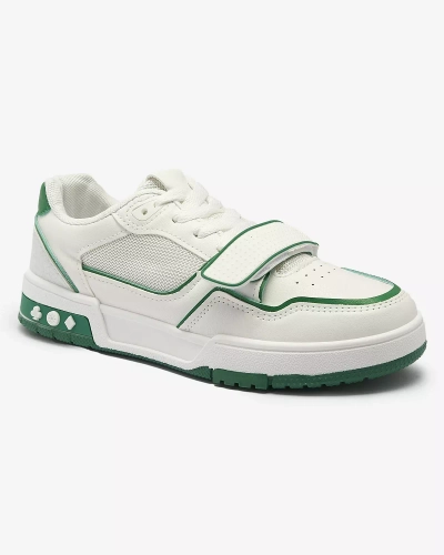 Royalfashion Sportowe sneakersy damskie w biało- zielonym kolorze Xirrat