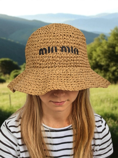 Royalfashion Ženski poletni klobuk bucket hat z napisom