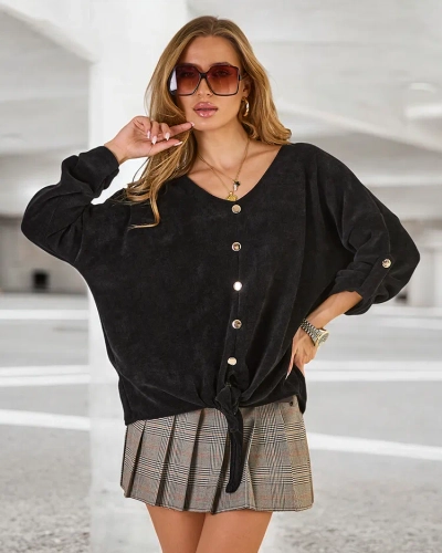 Royalfashion Ženski pulover s kravato