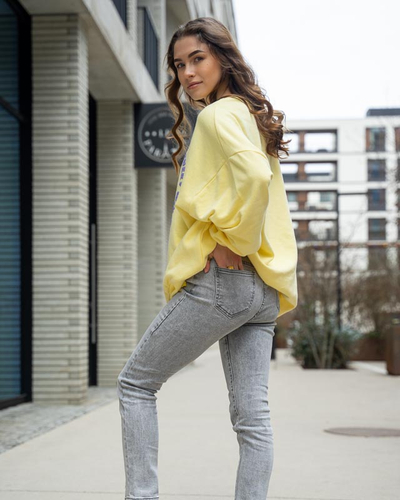 Royalfashion Szare jeansy damskie typu rurki