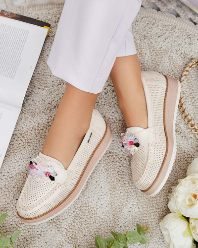 Royalfashion Mokasini s pisanimi kamni Restea