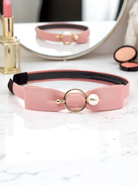 Royalfashion naglavni trak z pentljo in broško okrasna pentlja