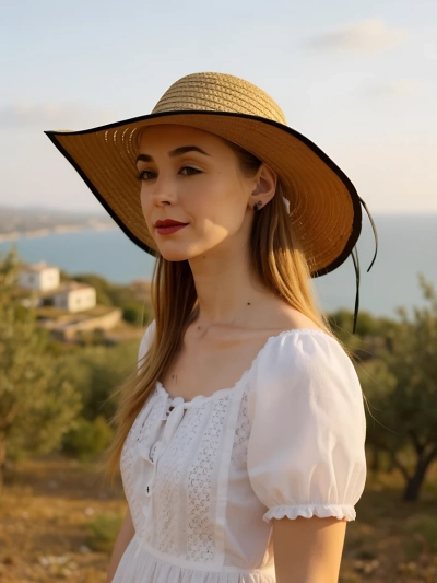 Royalfashion Ženski slamnik Fiora