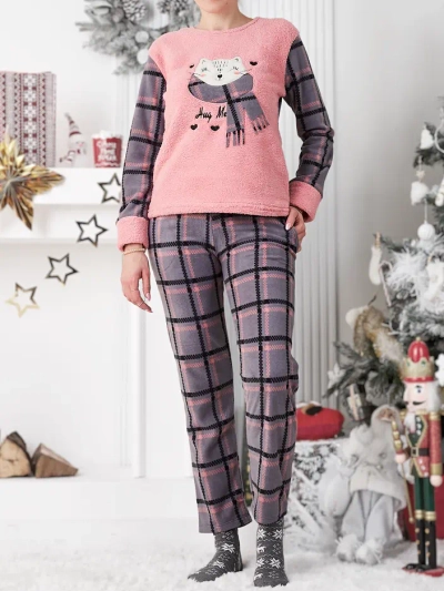 Royalfashion Ženske karirane pižame