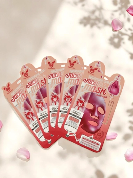 Maska za obraz s hialuronsko kislino, pomirjujoča in učvrstitvena