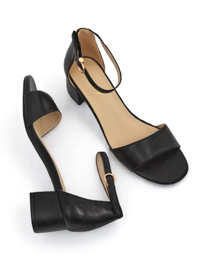 Royalfashion Sandalias de tacón bajo SoftHeels para mujer