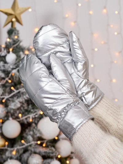 Royalfashion Ženske srebrne rokavice