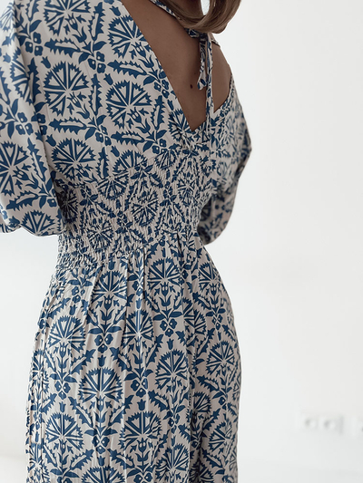 Royalfashion Vzorčast ženski kombinezon