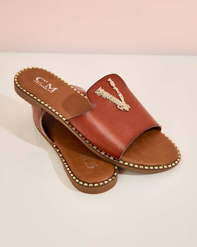 Royalfashion Ženske japonke iz eko usnja Cemenna