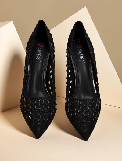 Royalfashion Ženski čevlji z odprtimi prstnimi konicami Ecatte