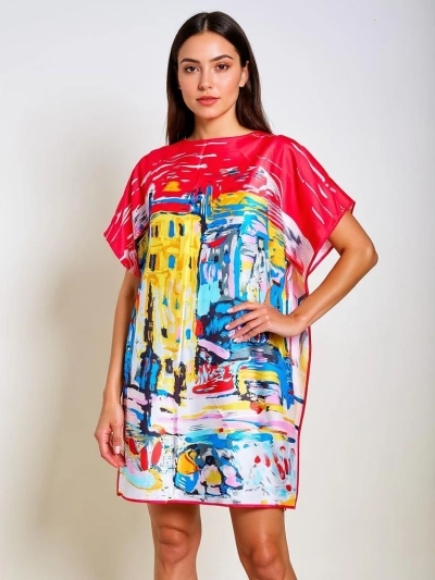 Sukienka Pareo Callista od Royalfashion – barvita, univerzalna, do kolen