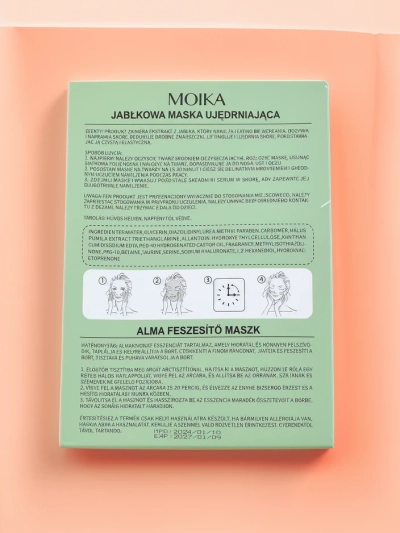 MOIKA Jabolčna maska v lističih za učvrstitev