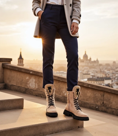 Royalfashion Eco-suede ženske radne čizme Moxox