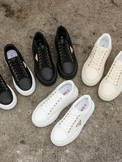 Royalfashion Ženske platformske športne snešnike z Alcape potiskom
