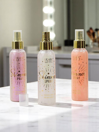 USHAS Summer Spray - Tekoči osvetljevalec za obraz in telo Pearl