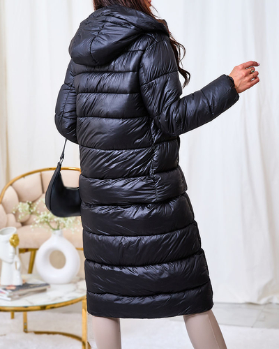 Royalfashion Črna ženska zimska bunda