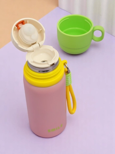Royalfashion Termo mug termo z zloženko Happy Smile skodelica