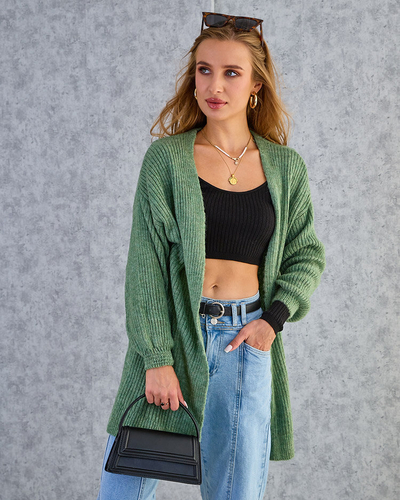 Royalfashion Fuksija ženski pulover s pregrinjalom