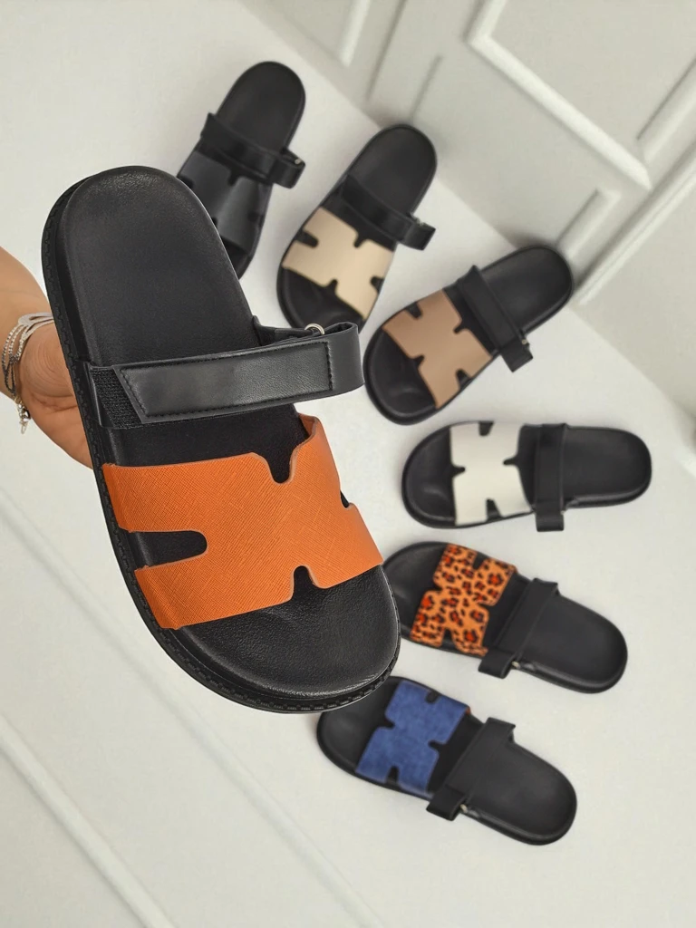 Royalfashion Ženski natikači iz eko usnja FlexiComfi