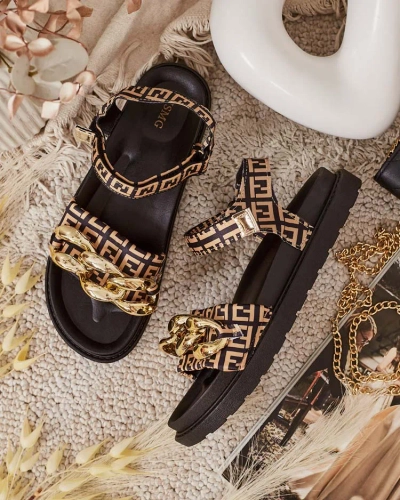 Royalfashion Ženski sandali z verižico Orette