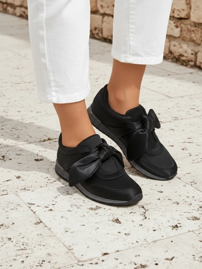 Royalfashion Damskie buty sportowe z kokardą Socca
