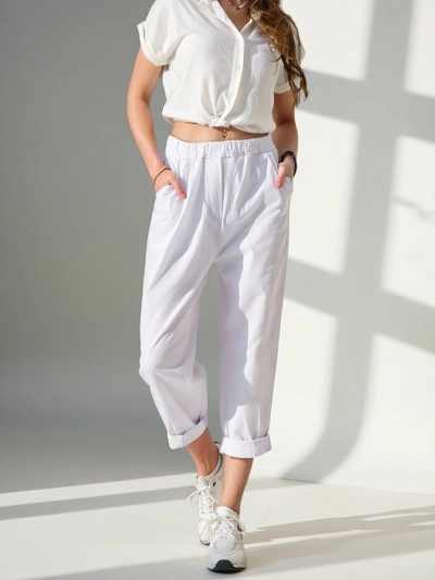 Royalfashion Ženske harem hlače iz viskoze